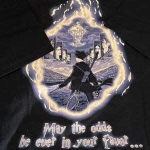 Rare! Crossover Harry Potter and The Hunger Games t-shirt
